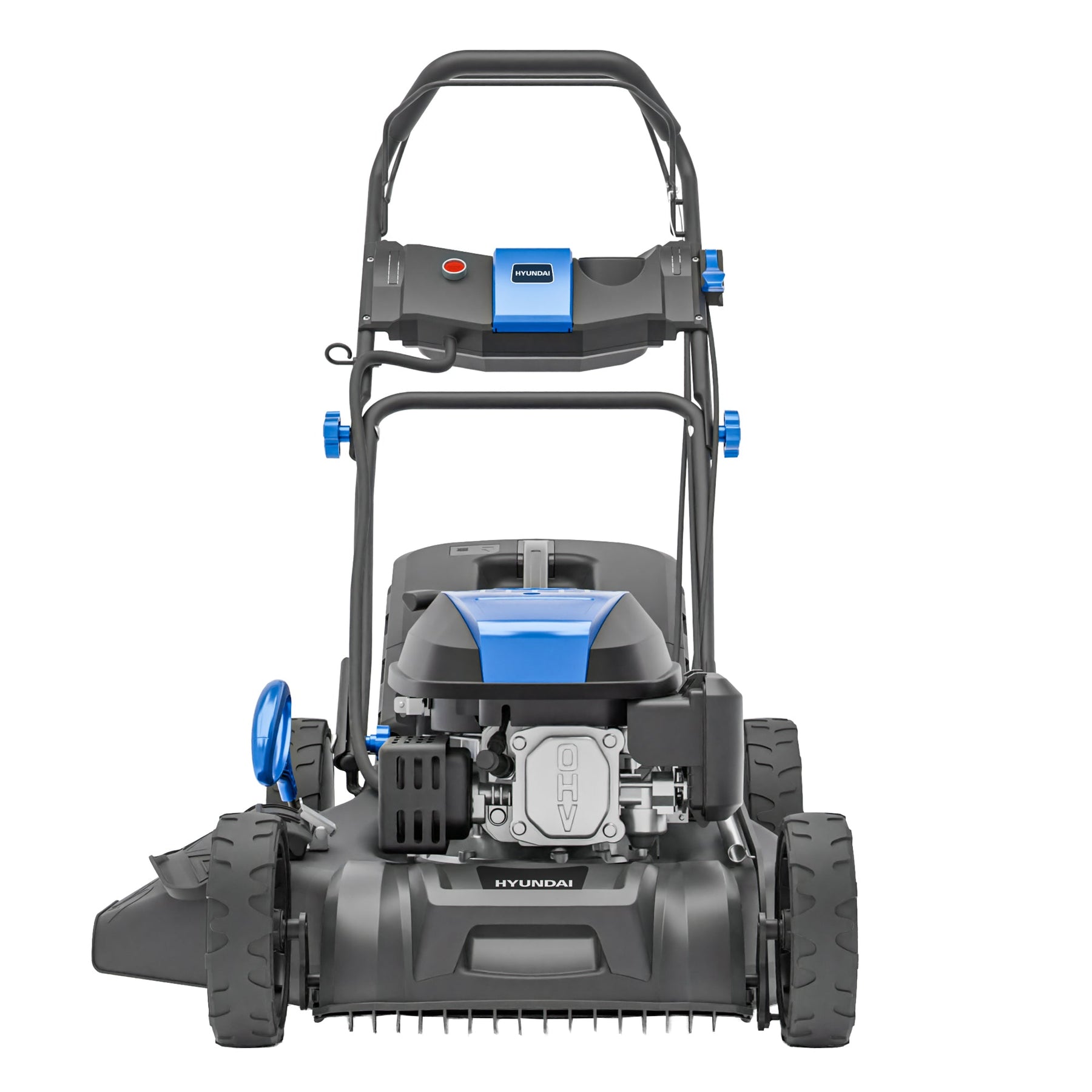 Hyundai 56cm Self-Propelled Petrol Lawnmower, Electric Start, 3-in-1 | HYM22200SPEX-EU