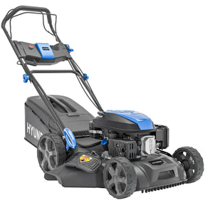 Hyundai 56cm Self-Propelled Petrol Lawnmower, Electric Start, 3-in-1 | HYM22200SPEX-EU