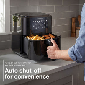 HYUNDAI 5L Digital Air Fryer, 8 Preset Programmes, 1500W | HYAF5001DB