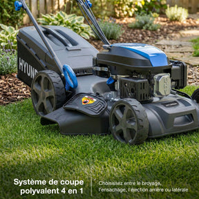 Hyundai Tondeuse à Gazon Autotractée à Essence 46cm, Démarrage Électrique, 139cc | HYM18150SPEX-EU