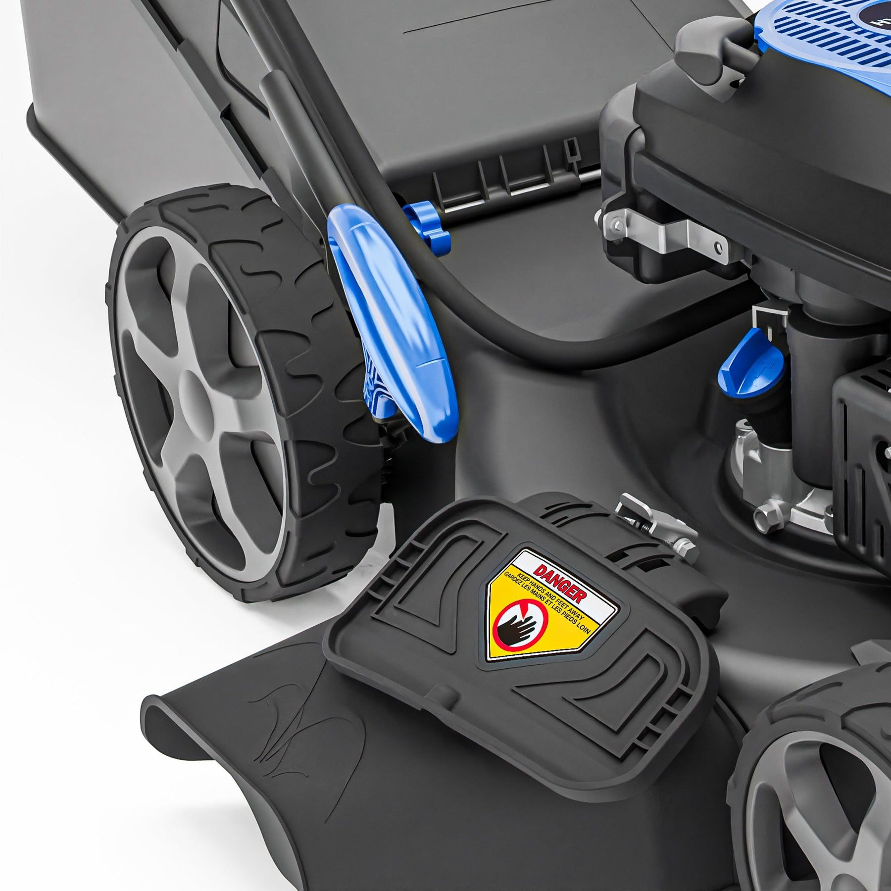 Hyundai Tondeuse à Gazon Autotractée à Essence 46cm, Démarrage Électrique, 139cc | HYM18150SPEX-EU