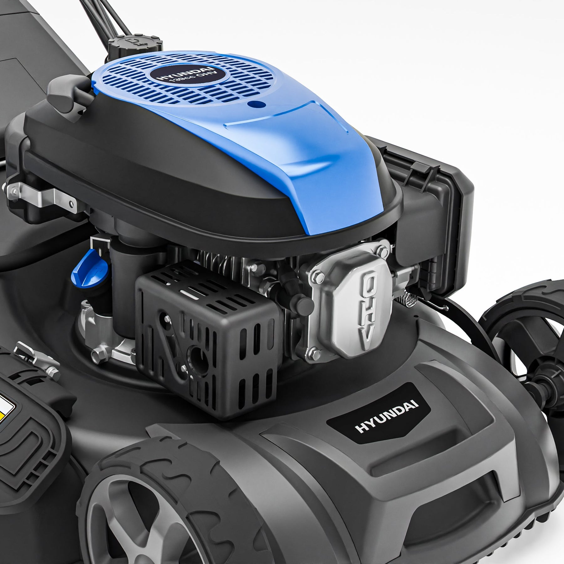 Hyundai Tondeuse à Gazon Autotractée à Essence 46cm, Démarrage Électrique, 139cc | HYM18150SPEX-EU