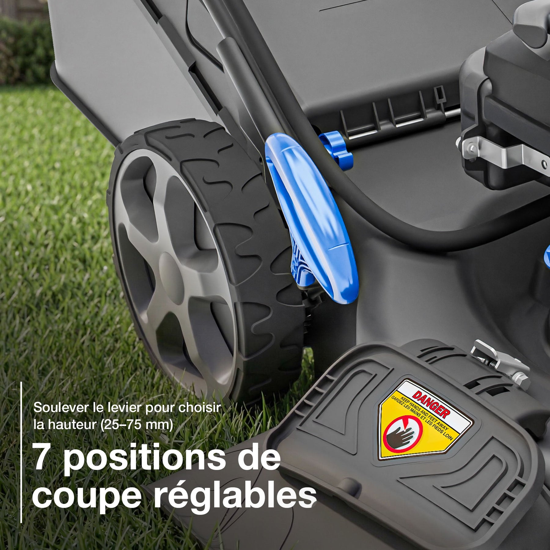 Hyundai Tondeuse à Gazon Autotractée à Essence 46cm, Démarrage Électrique, 139cc | HYM18150SPEX-EU