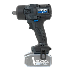 Hyundai 20V Cordless ½’’ Impact Wrench, 700Nm High-Torque with Friction Ring, 20V 4AH Battery & Charger | IW20X-700+BI20-4+C20-2