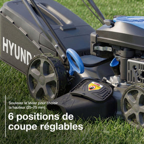 Tondeuse thermique autotractée Hyundai 43cm, Démarrage électrique, 139cc | HYM17150SPEX-EU