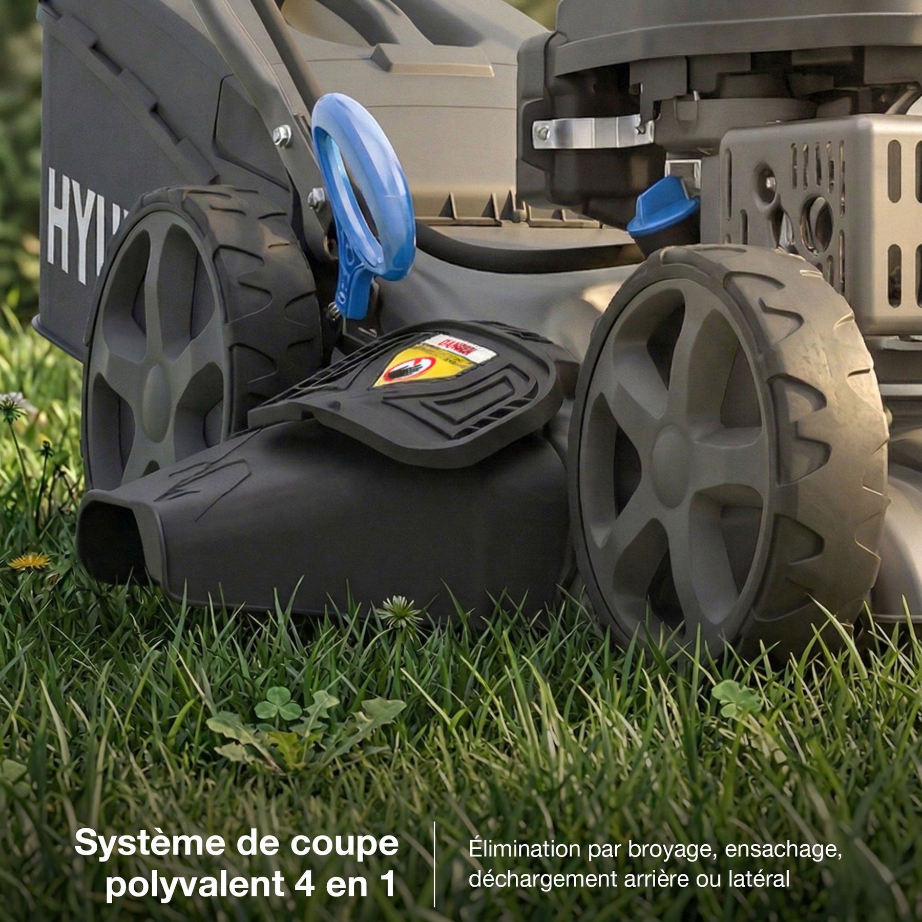 Tondeuse thermique autotractée Hyundai 43cm, Démarrage électrique, 139cc | HYM17150SPEX-EU
