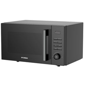 Hyundai 900W 23L Black Digital Microwave, Mirror-Effect Glass Door, Stainless Steel Interior | HYMW90023DB