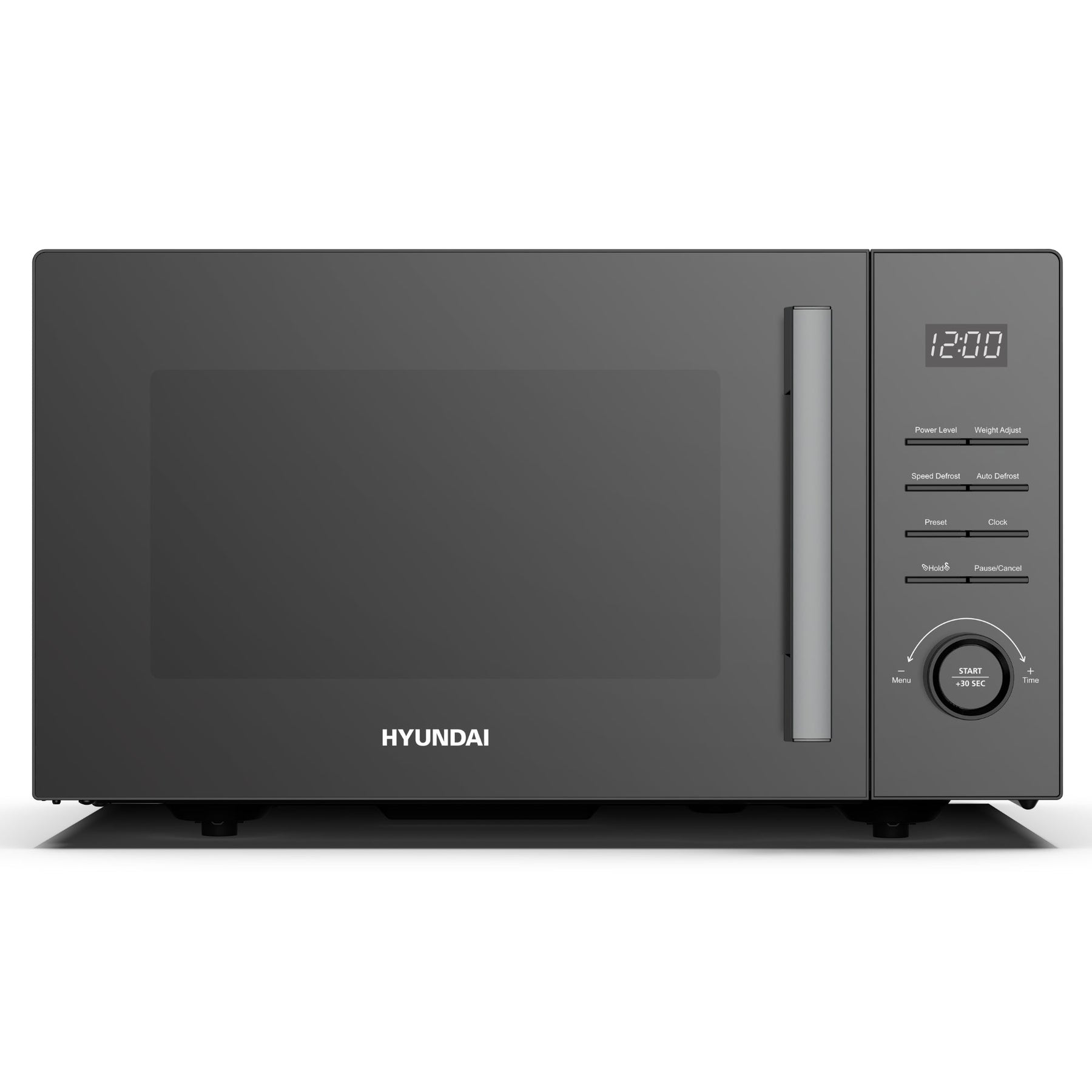 Hyundai 900W 23L Black Digital Microwave, Mirror-Effect Glass Door, Stainless Steel Interior | HYMW90023DB