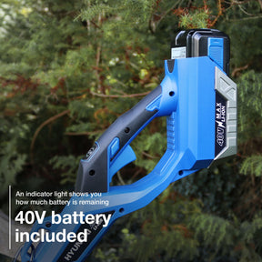 Hyundai 40v Cordless Grass Trimmer 2.5Ah Li-ion Battery and Charger 33cm Cutting Width | HYTR40LI