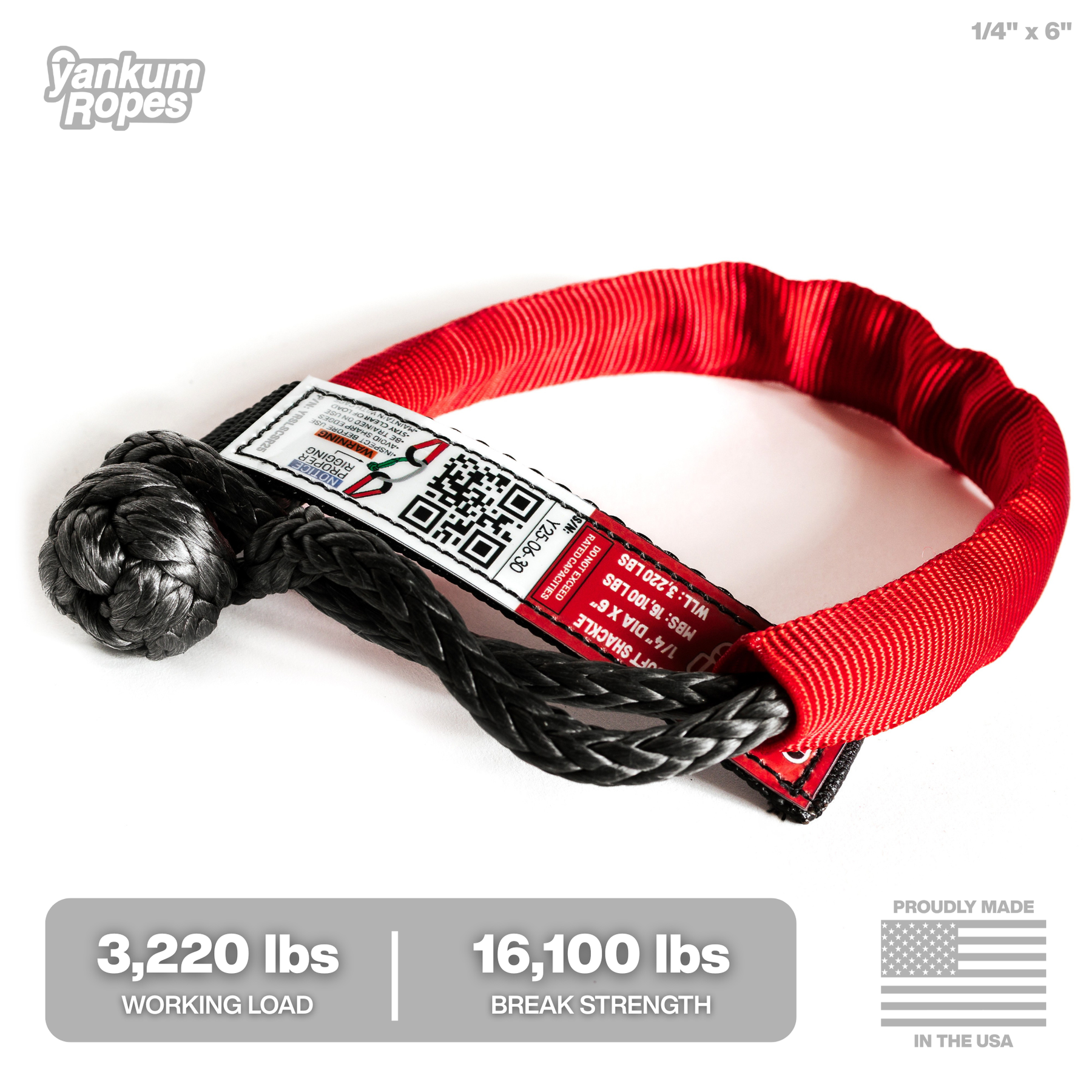 1/4" Yankum Ropes Soft Shackle