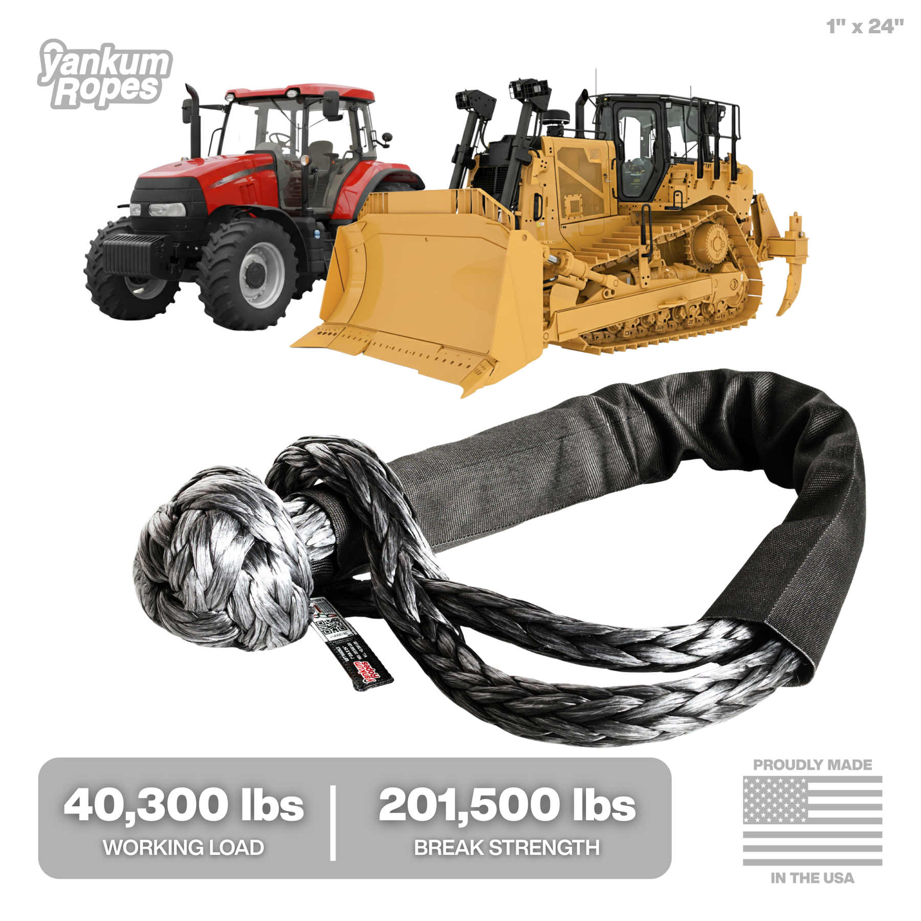 1" Yankum Ropes Soft Shackle