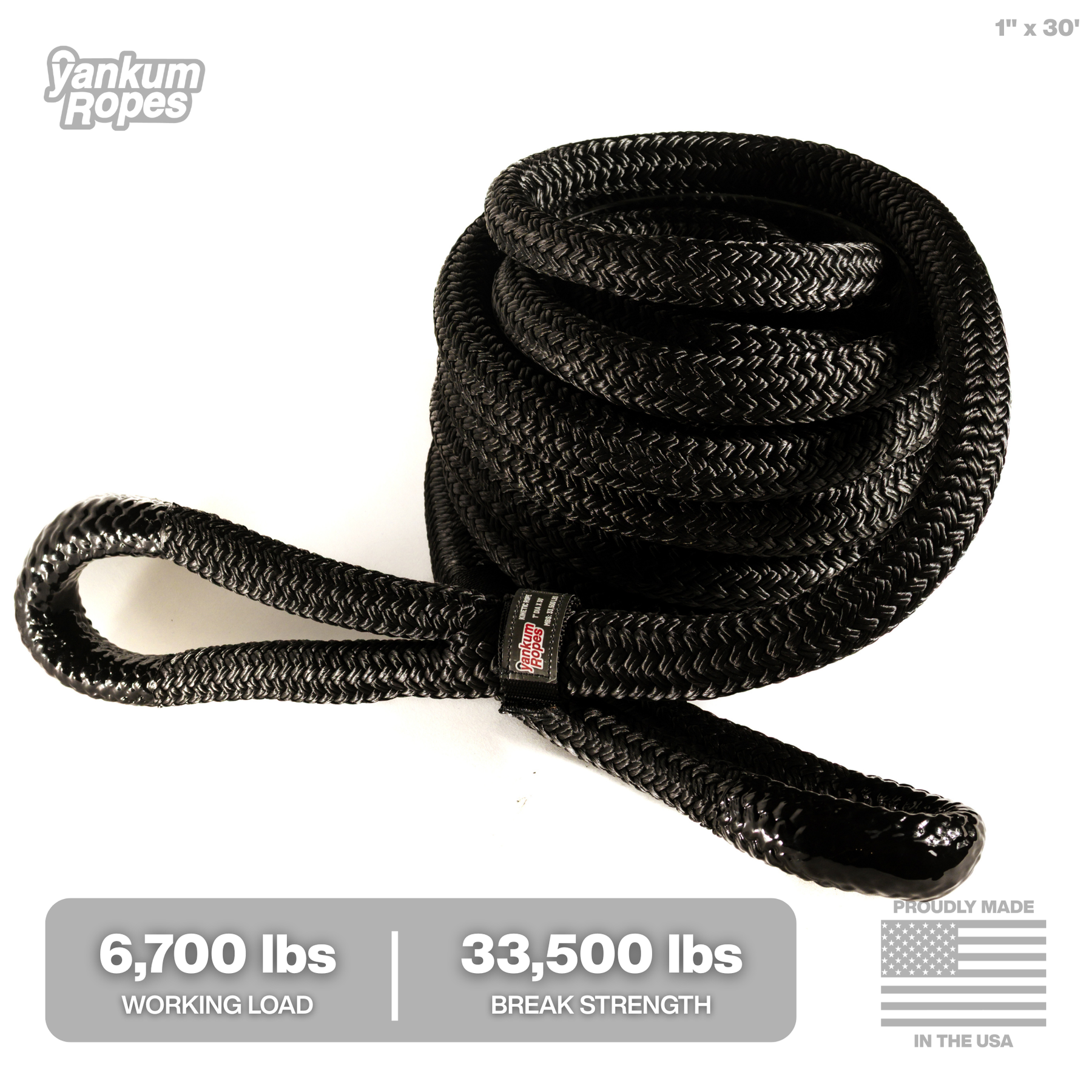 Hi-Vis Kinetic Recovery Rope