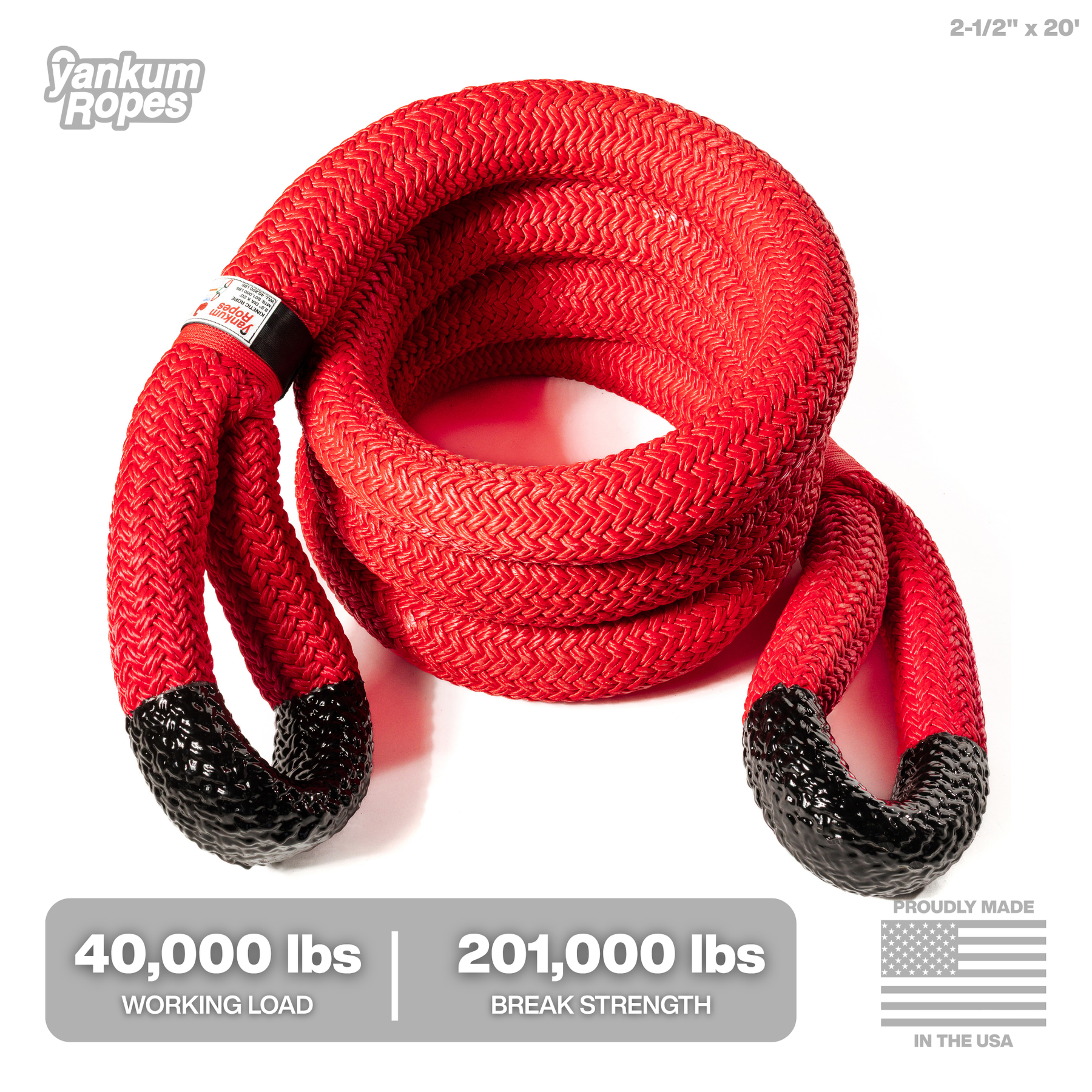 2 1/2" Kinetic Recovery Rope "Basilisk"