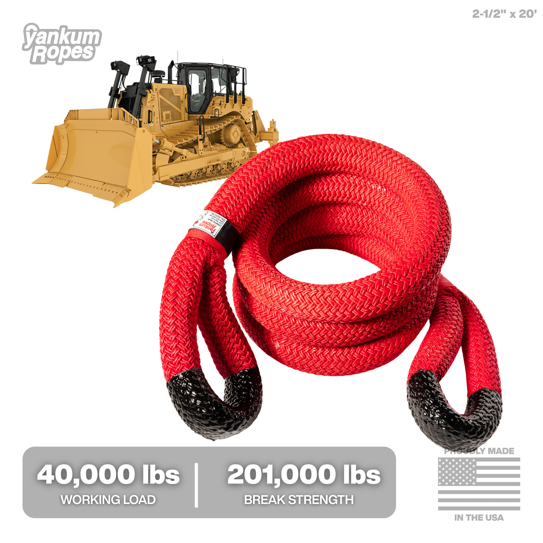 2 1/2" Kinetic Recovery Rope "Basilisk"