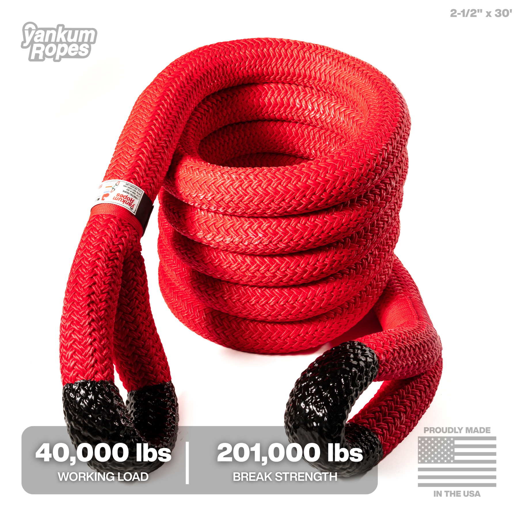 2 1/2" Kinetic Recovery Rope "Basilisk"
