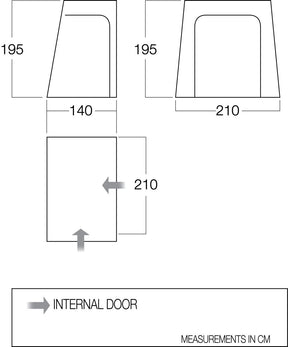 Vango Drive Away Awning Inner Bedroom - BR001