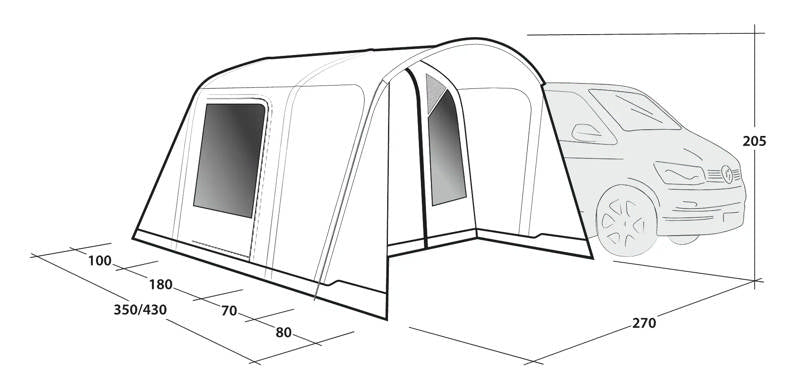 Outwell Talladega Air Drive Away Awning 2026