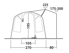 Outwell Talladega Air Drive Away Awning 2026