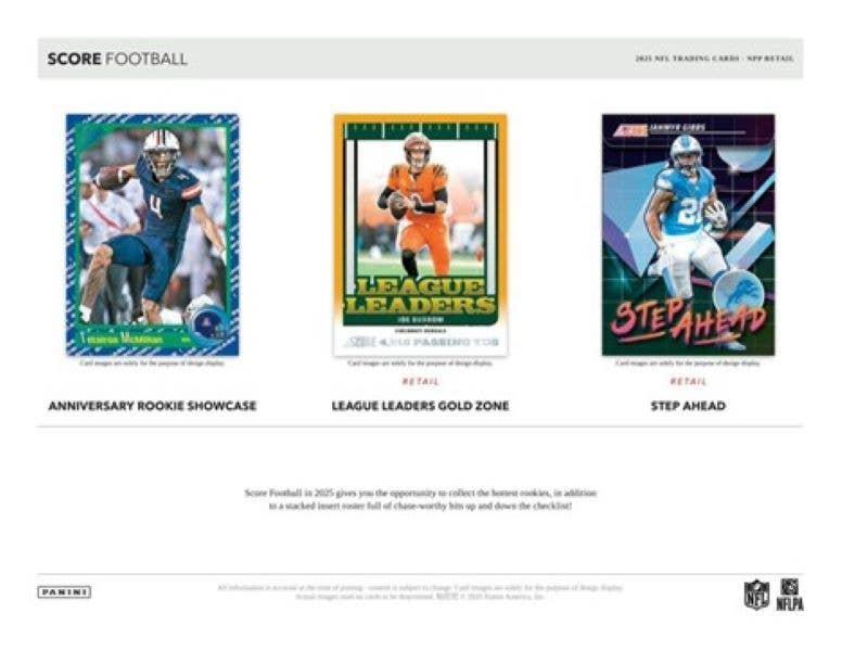 2025 Panini SCORE NFL Football 150ct. Mega Box - Sealed