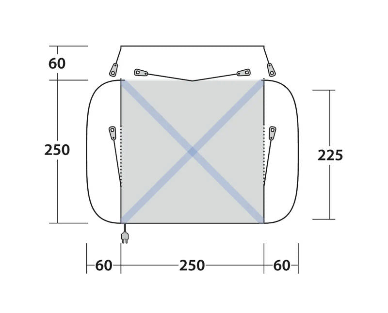 Outwell Daytona Air Drive Away Awning 2026