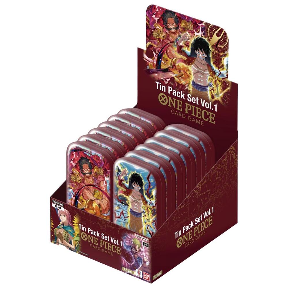 One Piece CG - Tin Pack Vol.1 Full Display (TS-01)