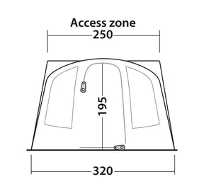 Outwell Fresno Drive Away Awning 2025
