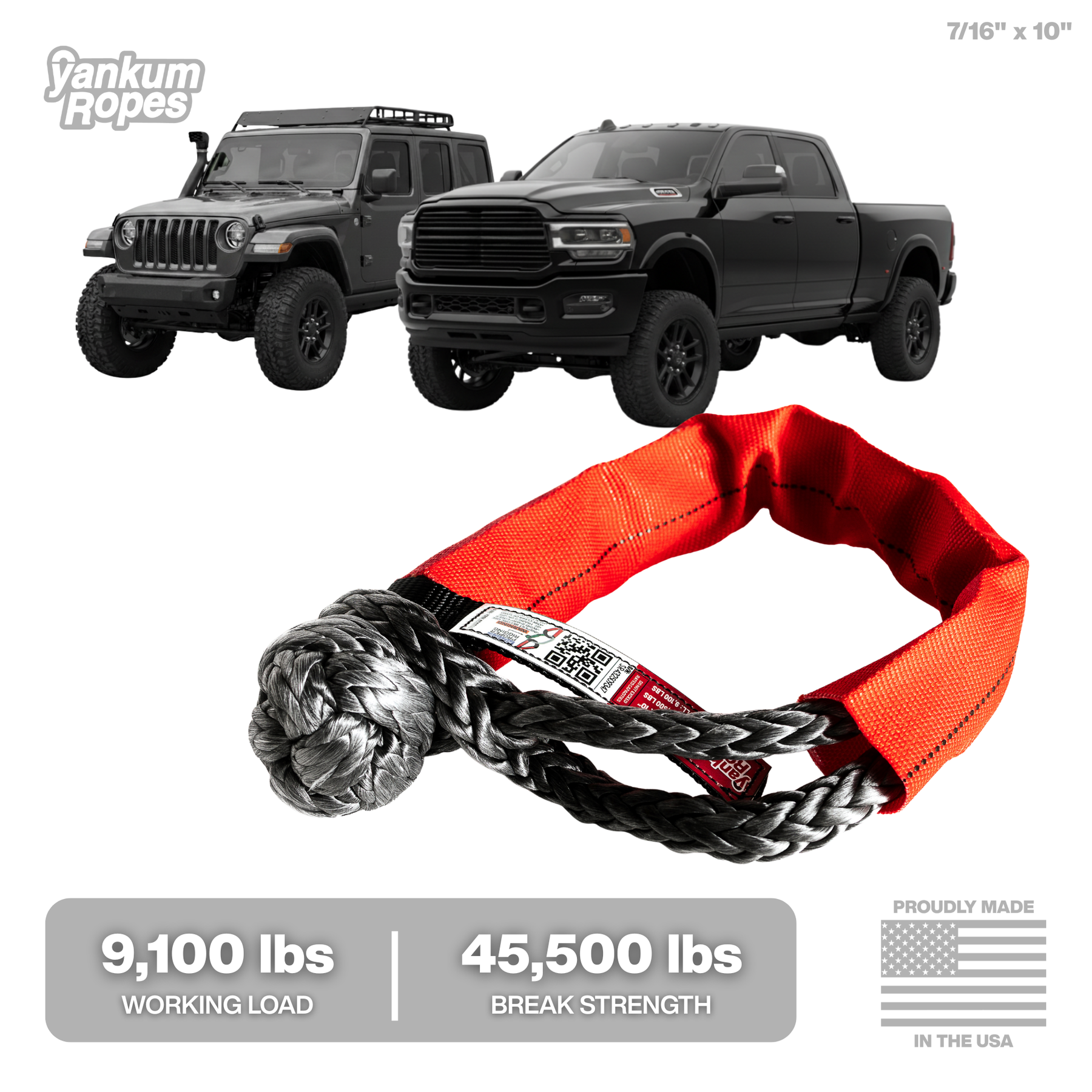 7/16" Yankum Ropes Soft Shackle