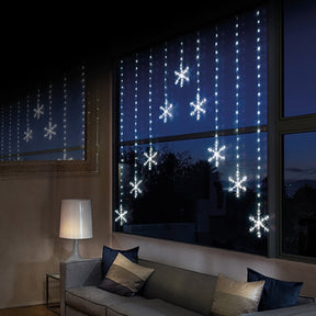 Premier 1.2x1.2m Pin Wire Snowflake V Lights - White