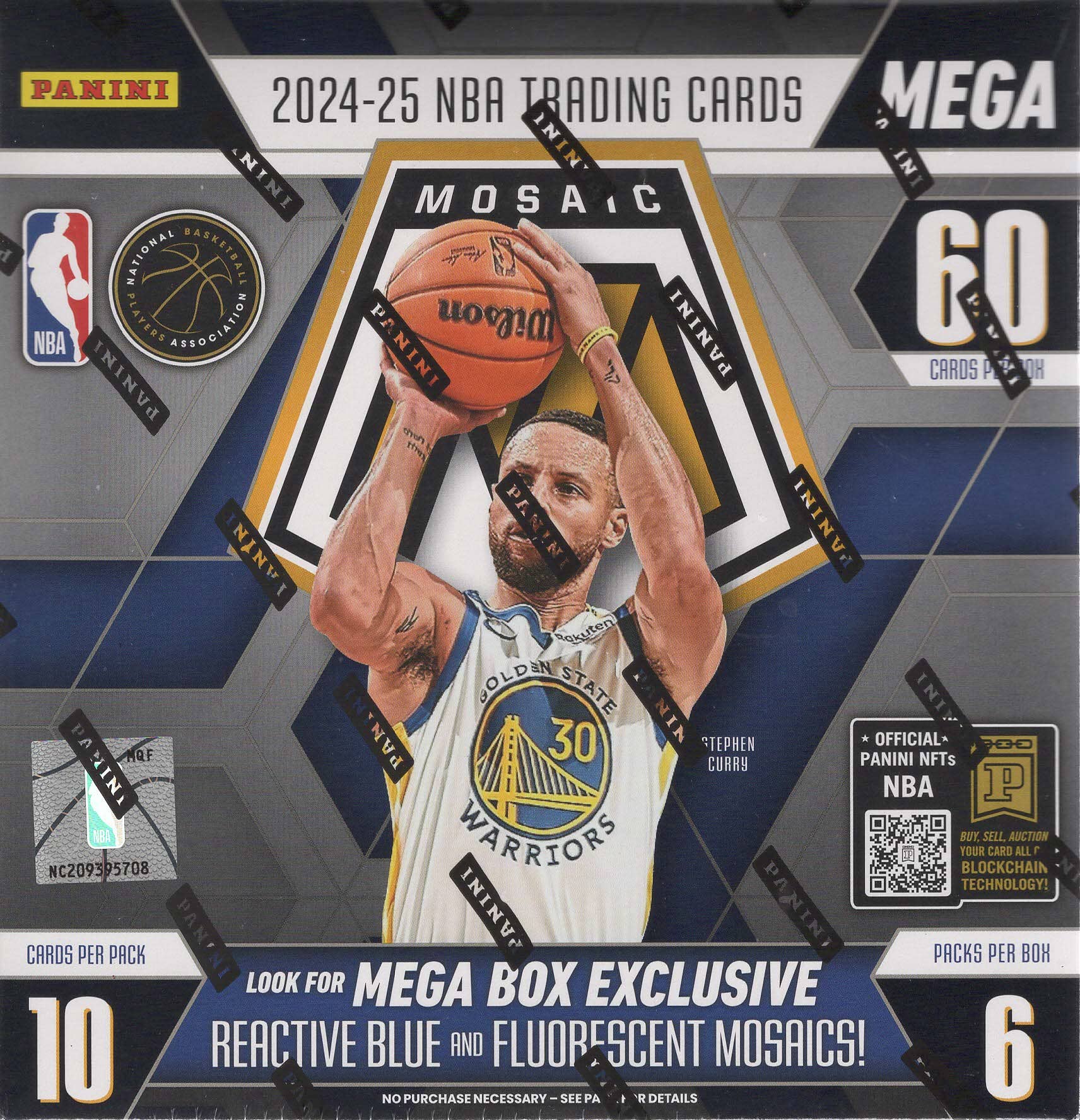 2024-25 Panini Mosaic NBA Basketball 60ct. Mega Box - Sealed