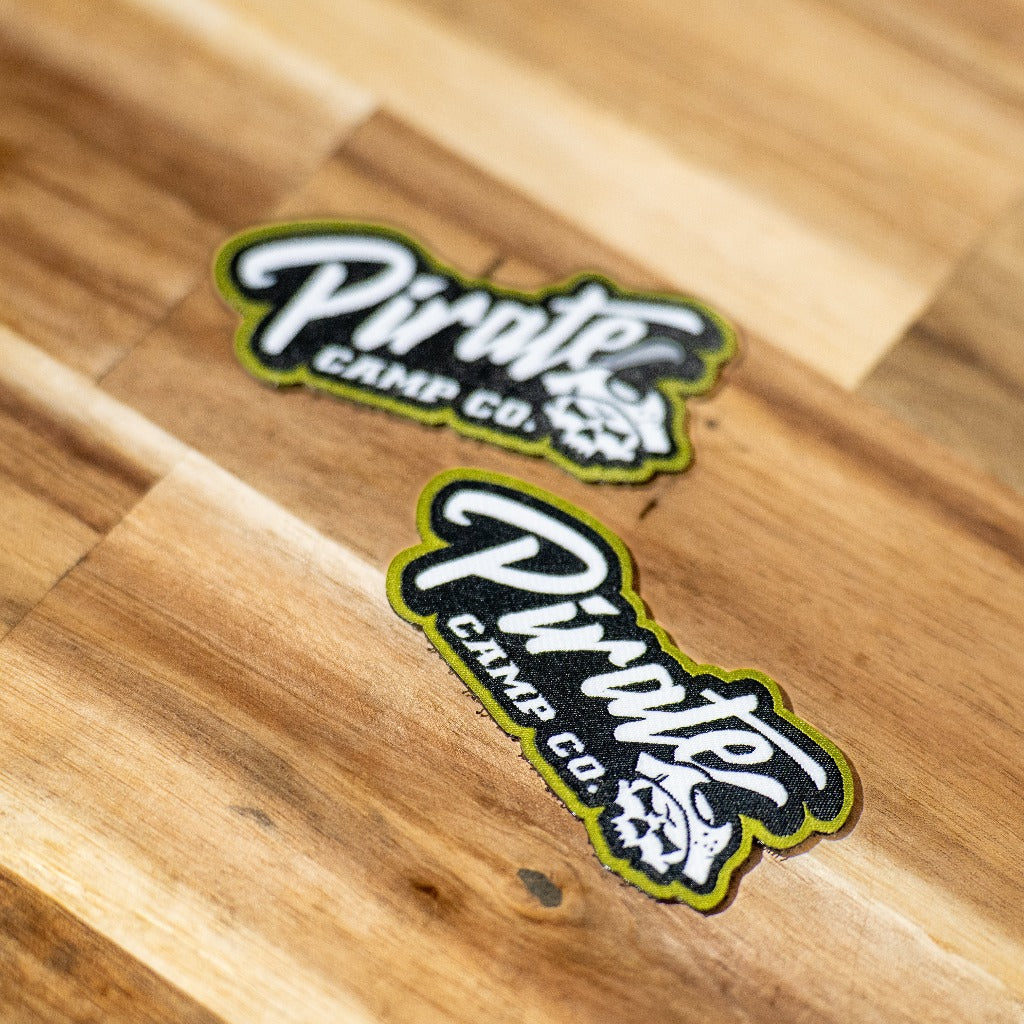 Green Pirate Camp Co Velcro Patch 80mm