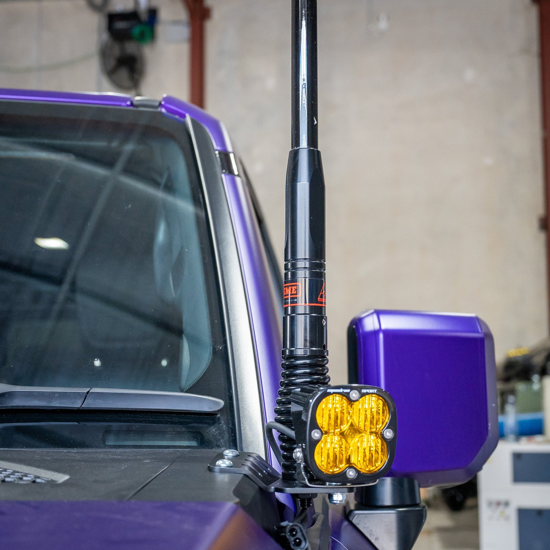 Bonnet Aerial or Ditch light Mount | Toyota Prado 250