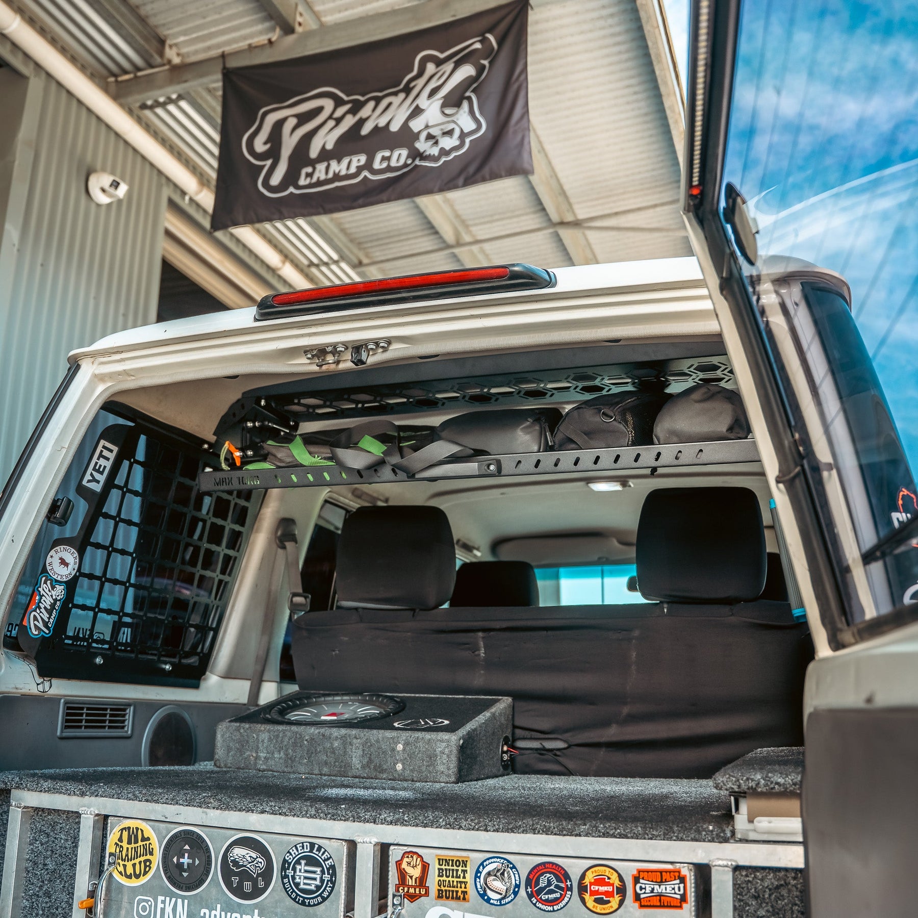 Drop Down Rear Roof Parcel Shelf | Toyota Landcruiser LC76