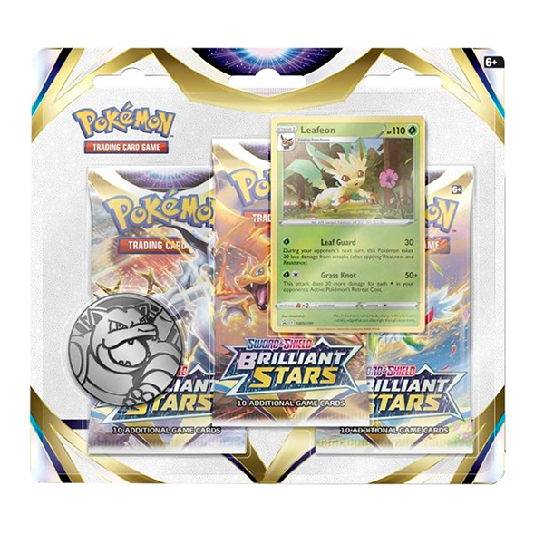 Brilliant Stars Three Pack Blister Leafeon