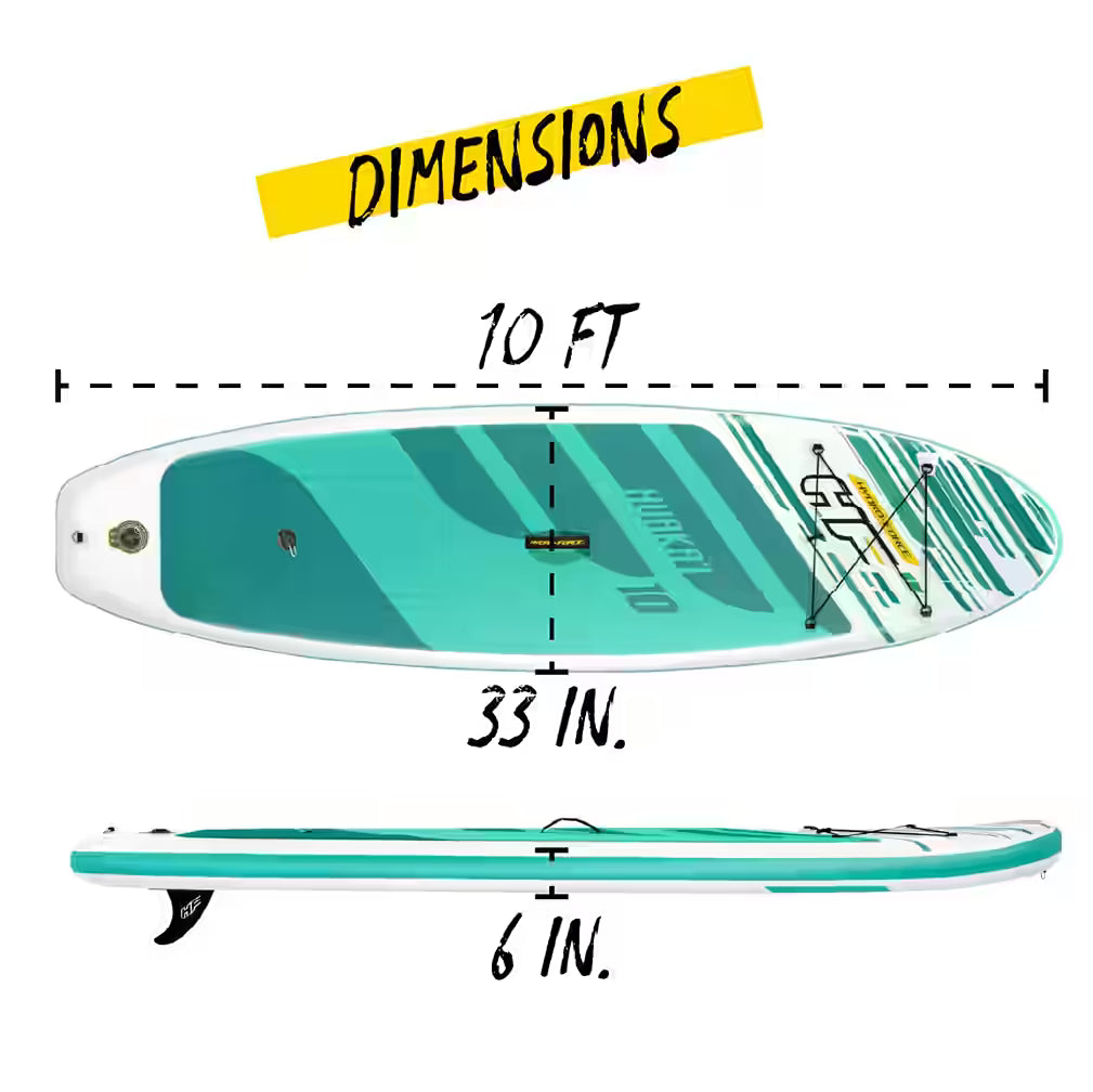 Hydro-Force Huaka'i 10ft Inflatable SUP Paddle Board Set
