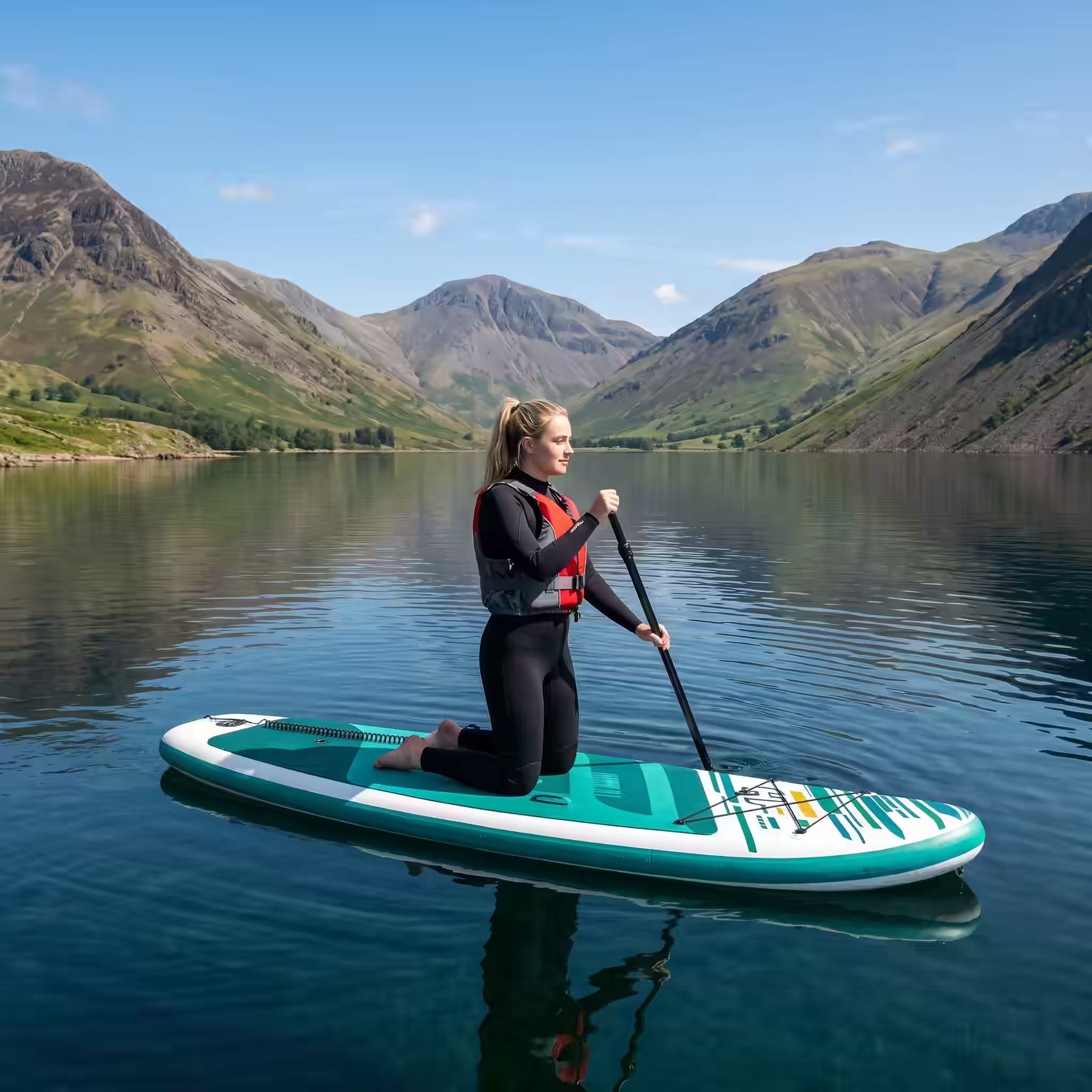 Hydro-Force Huaka'i 10ft Inflatable SUP Paddle Board Set