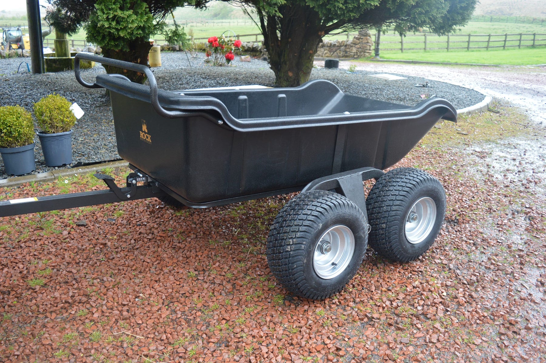 ATV 4 Wheel Tipping Trailer 1500lb