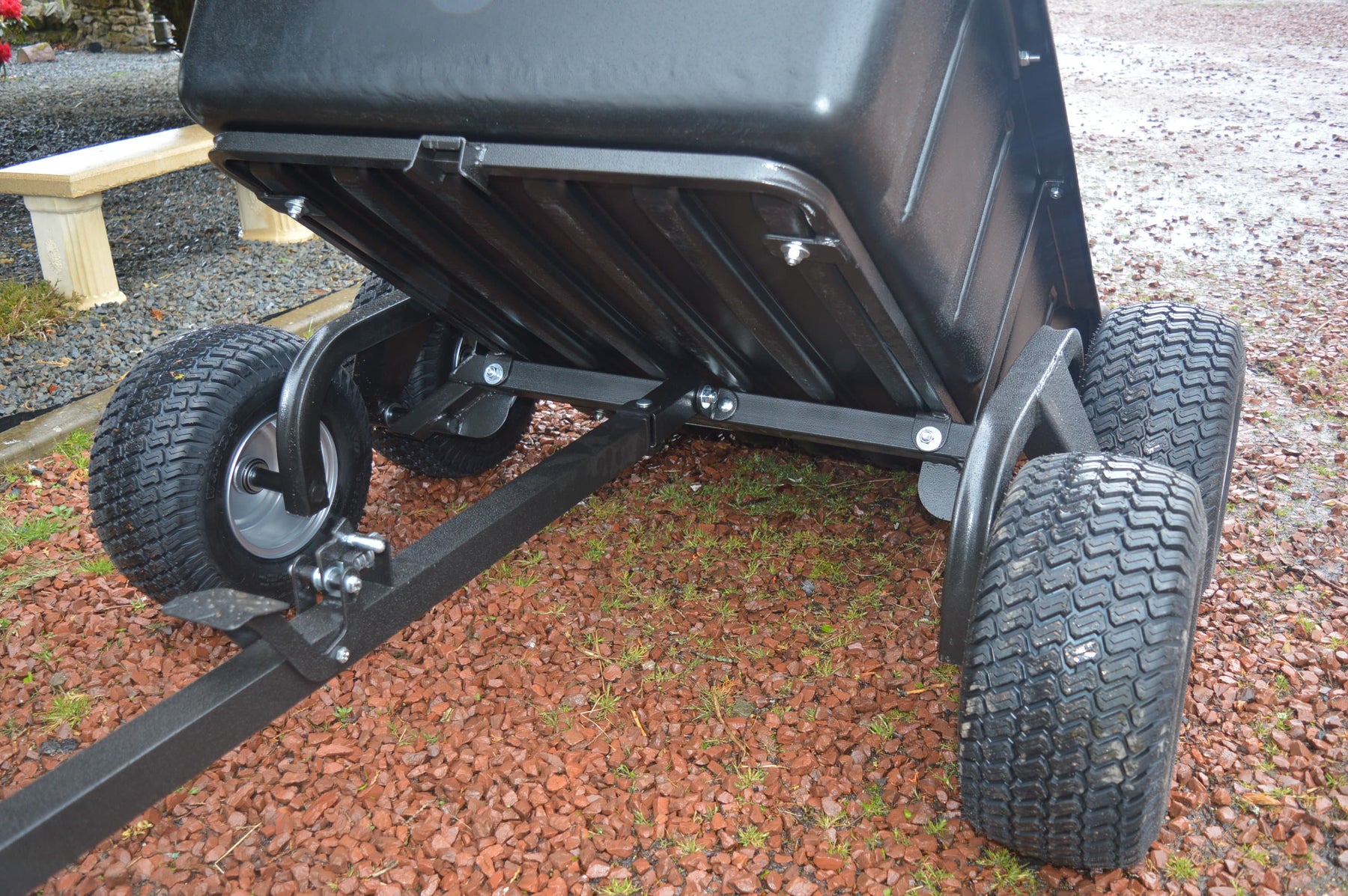 ATV 4 Wheel Tipping Trailer 1500lb