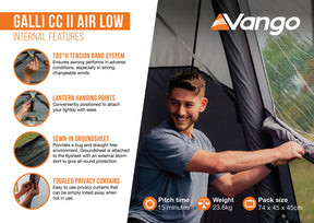 Vango Galli CC II Air Low Drive Away Awning 2026 model