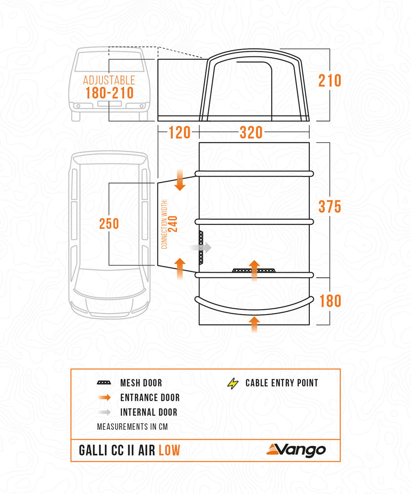 Vango Galli CC II Air Low Drive Away Awning 2026 model