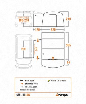 Vango Galli II Low Poled Drive Away Awning