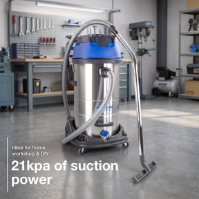 Hyundai 3000W 100L 2-In-1 Wet and Dry Vacuum Cleaner, HEPA Type Filtration | HYVI10030