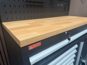 Rock RT-063 47" Steel wooden toped tool chest with draws and cabinets