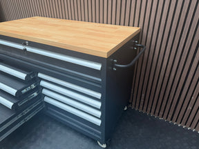 Rock RT-043 Steel 47" Tool chest with wooden top and drawers