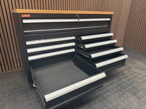 Rock RT-043 Steel 47" Tool chest with wooden top and drawers