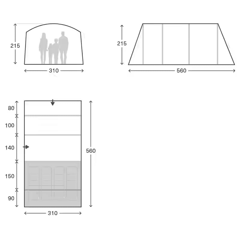 Kampa Dawlish 4 Air Tent