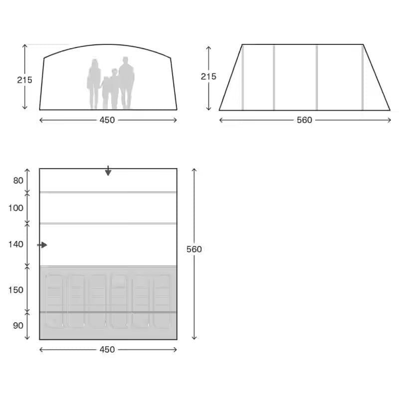 Kampa Dawlish 6 Air Tent