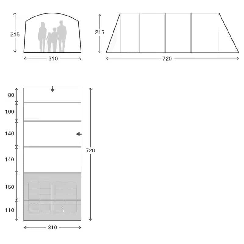 Kampa Saunton 4 Air Tent