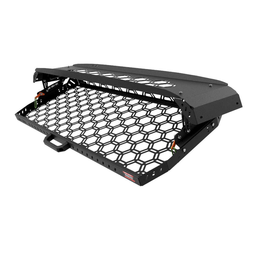 Drop Down Parcel Shelf to suit Toyota Land Cruiser 100 Series (Inward Facing Handles)