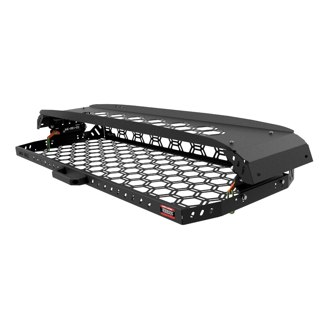 Drop Down Parcel Shelf to suit Toyota Land Cruiser 100 Series (Inward Facing Handles)