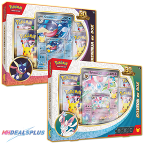(Pre-Order) Pokemon 30th Celebration ex Box Set of 2 (Greninja ex/Sylveon ex)